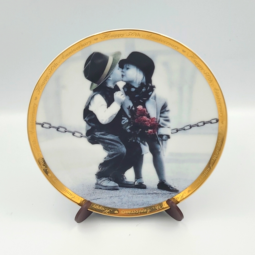 With Love And Kisses Plate, 50th Anniversary